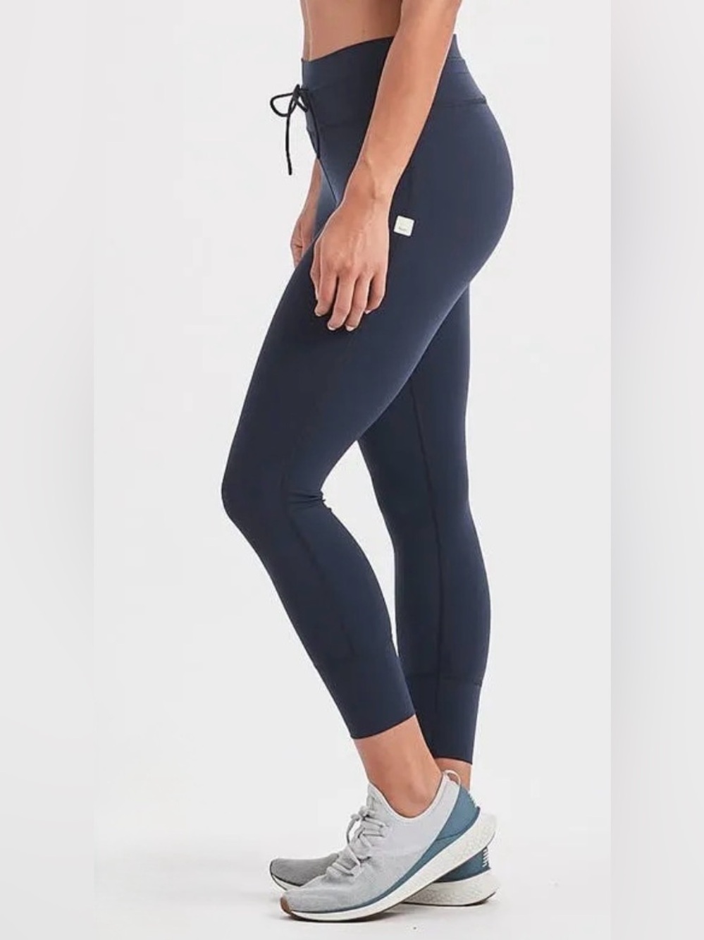 NWT Vuori Daily Legging Ink Blue Drawstring 7/8 High Rise Pocket Small - Picture 5 of 12
